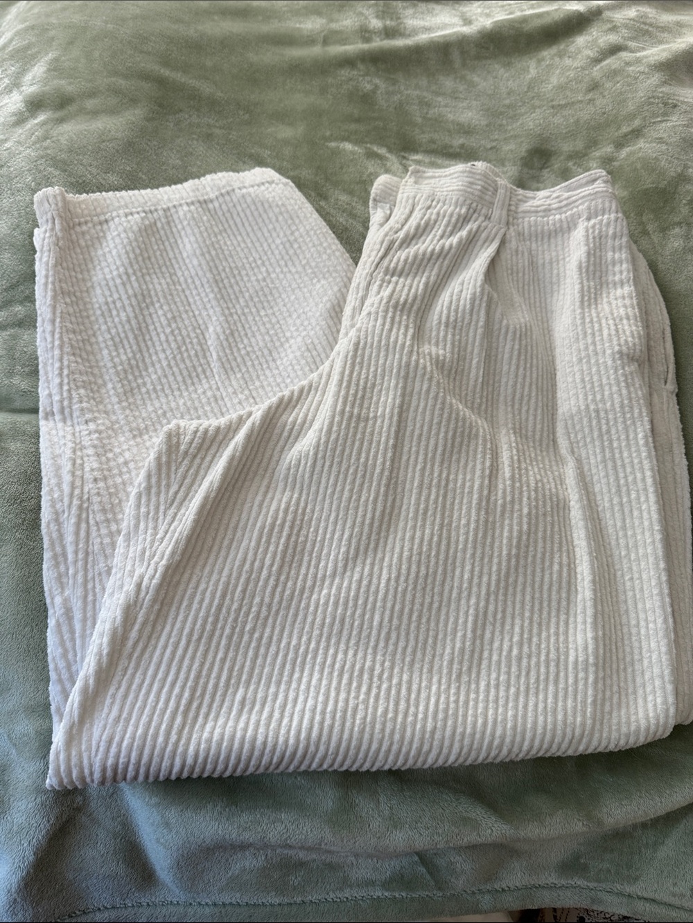 Urban Outfitters Men's Corduroy Pants - White